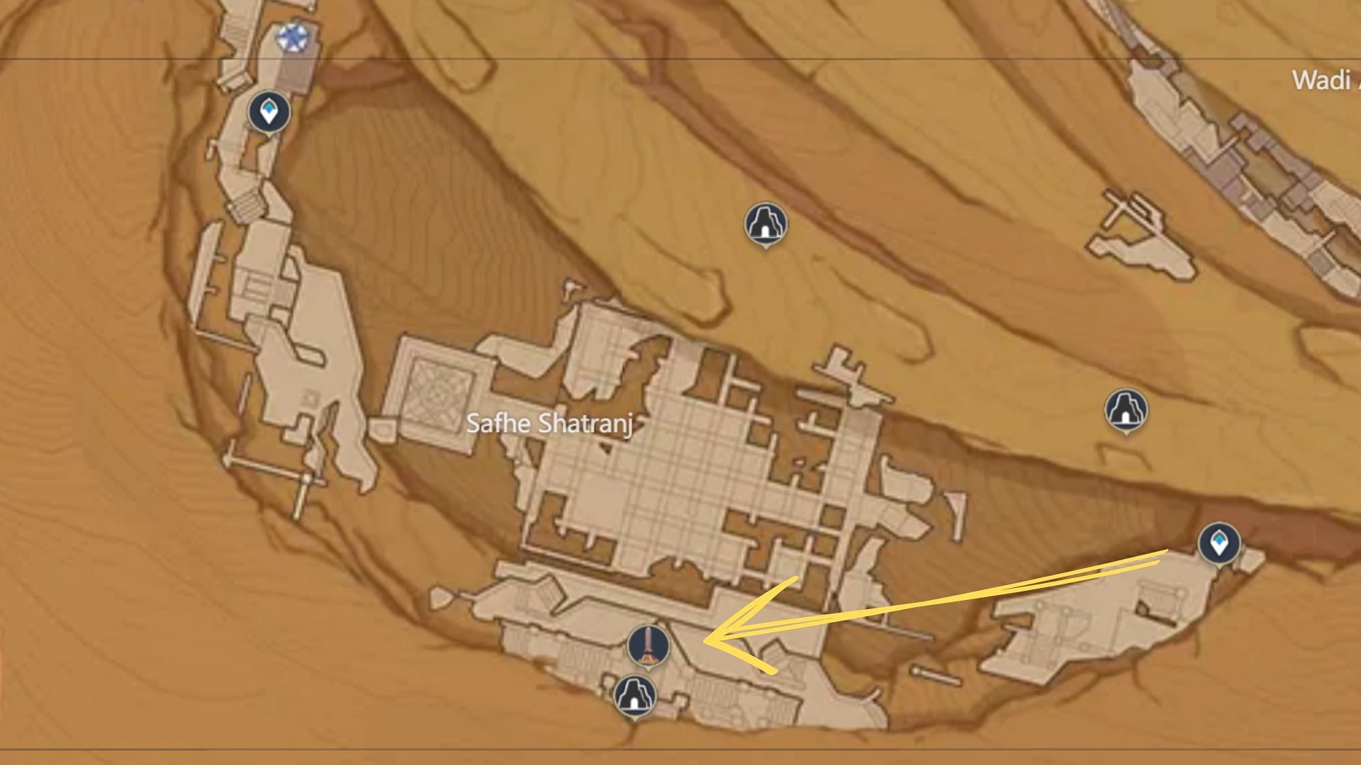 Unlock this area in The Dirge of Bilqis questline (Image via HoYoverse)