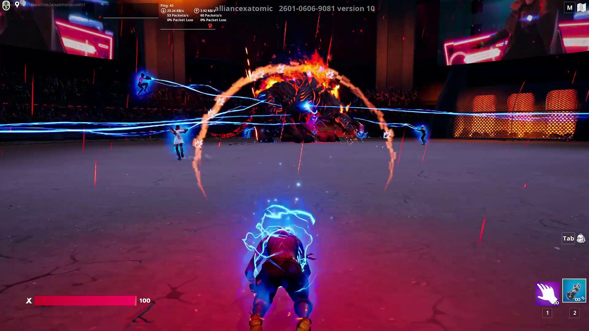 Auto Revive sequence will shortly generate in case you get knocked down (Image via YouTube/FortniteEvents)