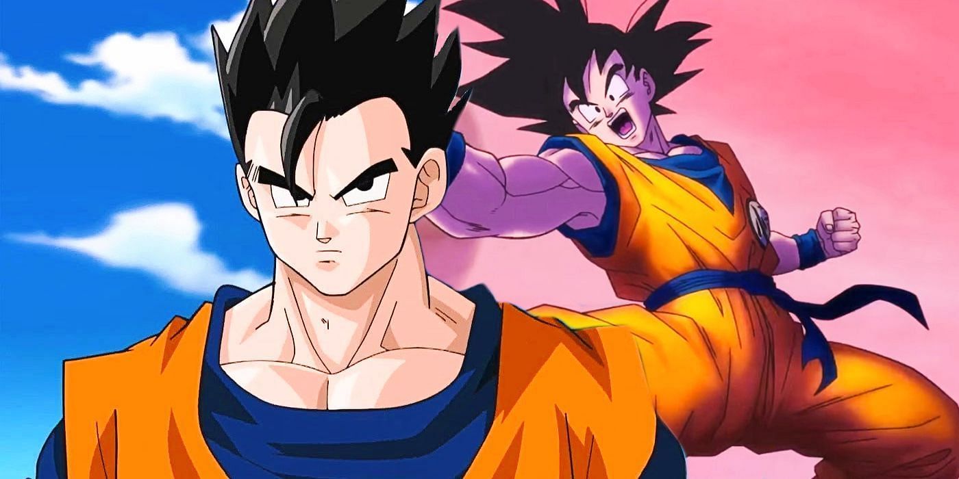Goku and his son Gohan as seen in Dragon Ball (Image via Twitter)