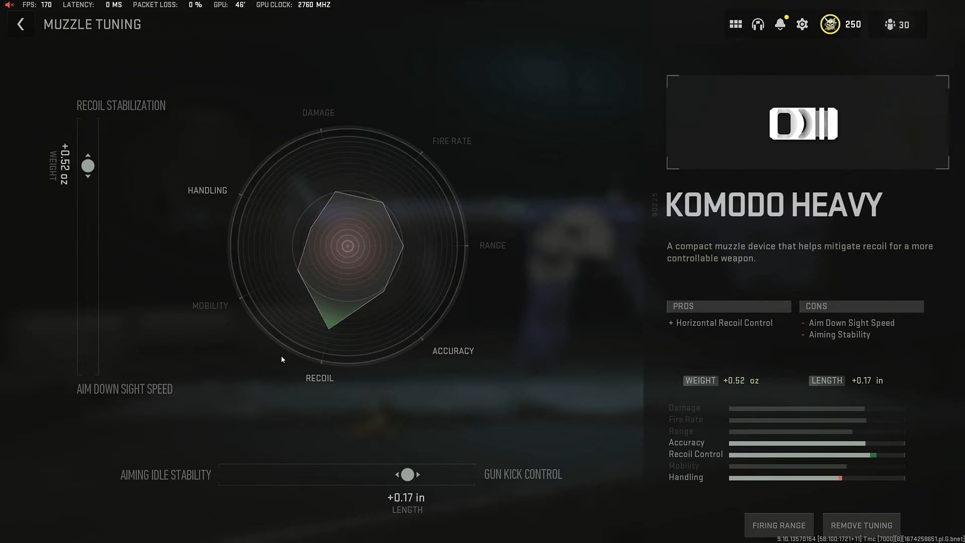 Tuning for Komodo Heavy (Image via Activision and YouTube/Metaphor)