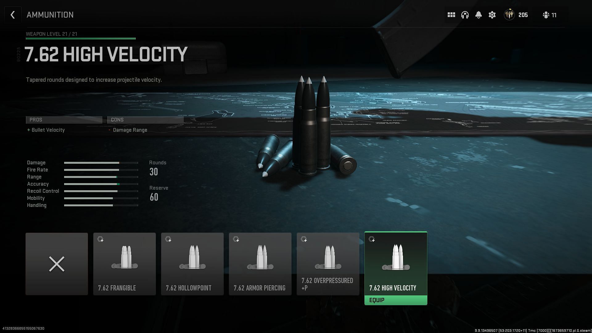 7.62 High velocity ammo (Image via Activision)