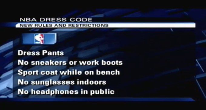 Ballislife - Our favorite photo of a NBA player during the baggy era: Allen  Iverson! Reply with your favorite baggy pics The 2005 NBA Dress Code