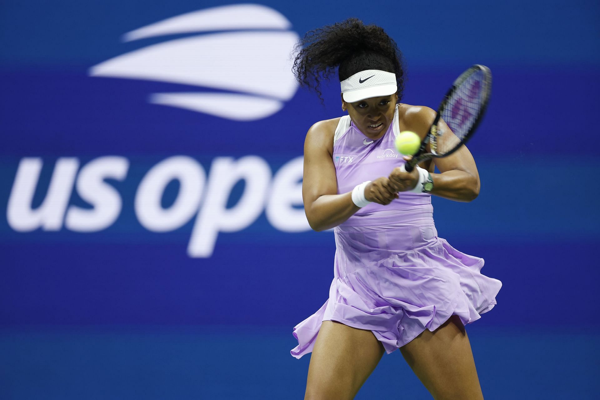 Naomi Osaka in action at the 2022 US Open