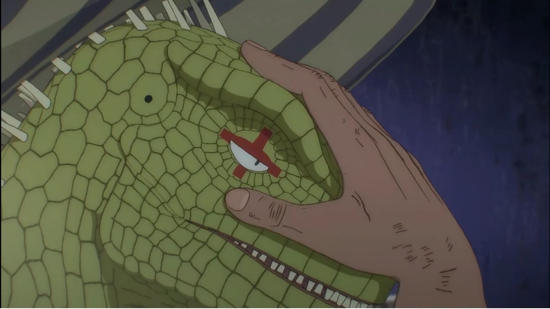 Caiman as seen in the anime (Image via MAPPA)