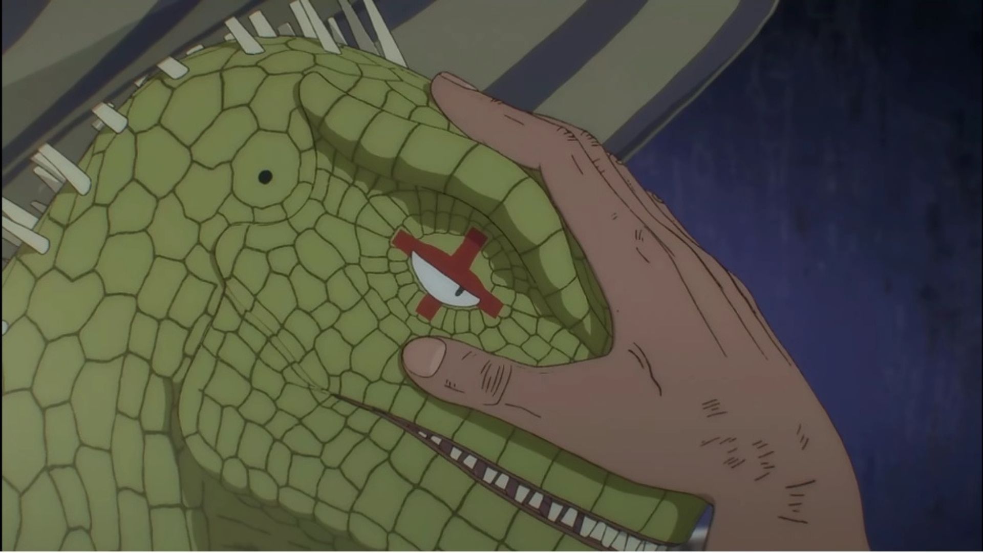 Caiman as seen in the anime (Image via MAPPA)