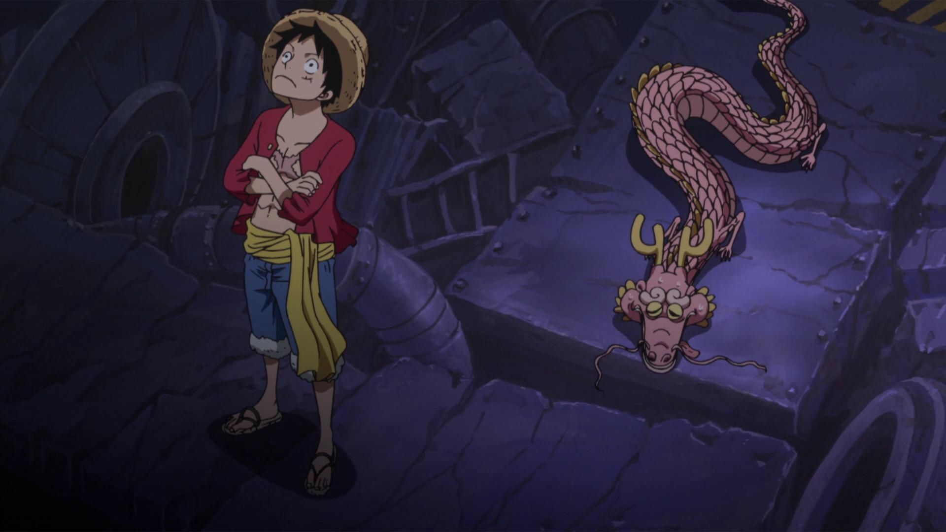 One Piece Luffy Mokuzen! Saibansho Mae hiroba e Shuuketsu Seyo