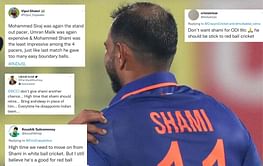 "Time for India to look beyond him" - Fans concerned by Mohammed Shami's form in white-ball cricket