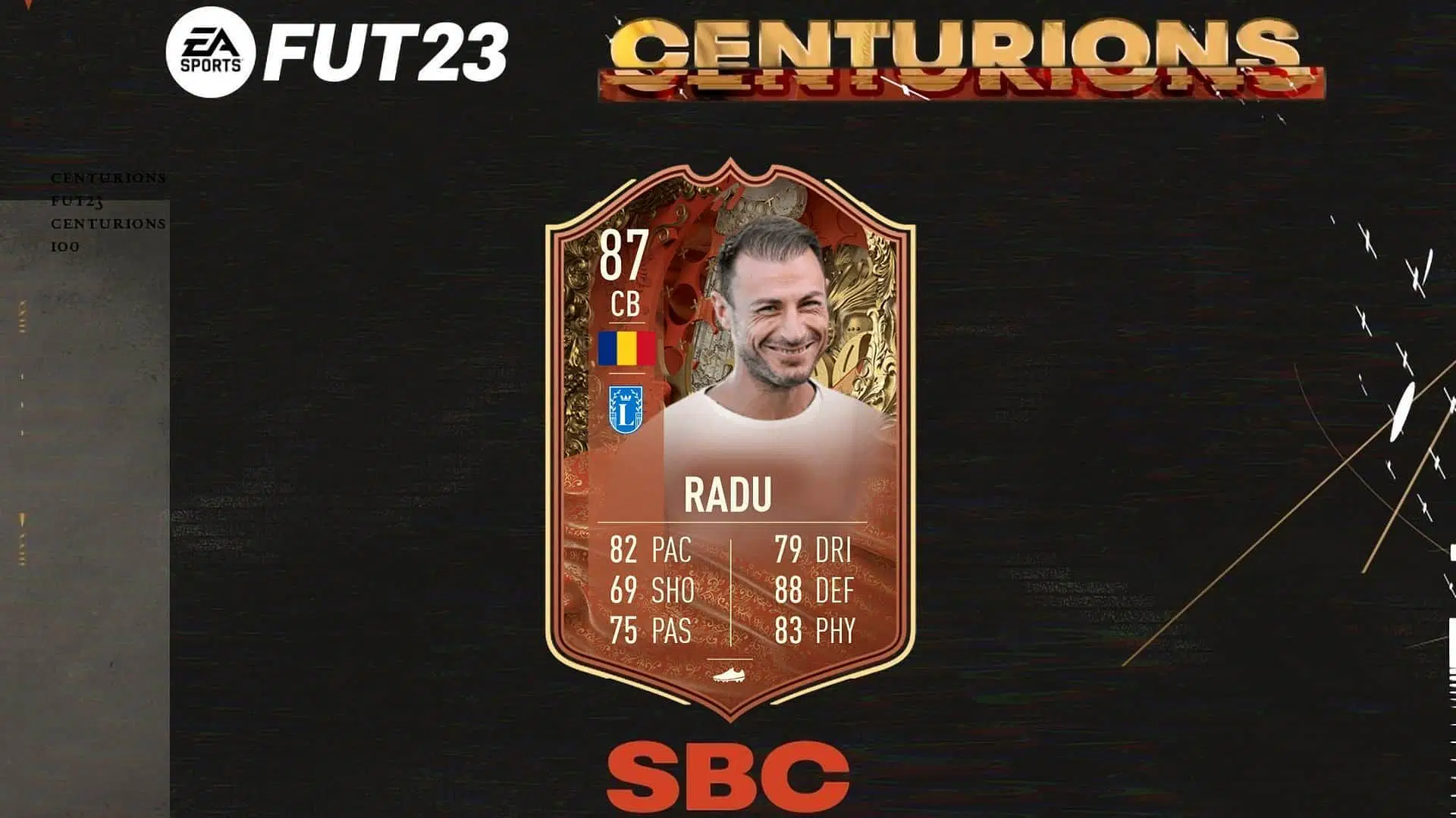 The Stefan Radu SBC is now available in FIFA 23 Ultimate Team (Image via EA Sports)