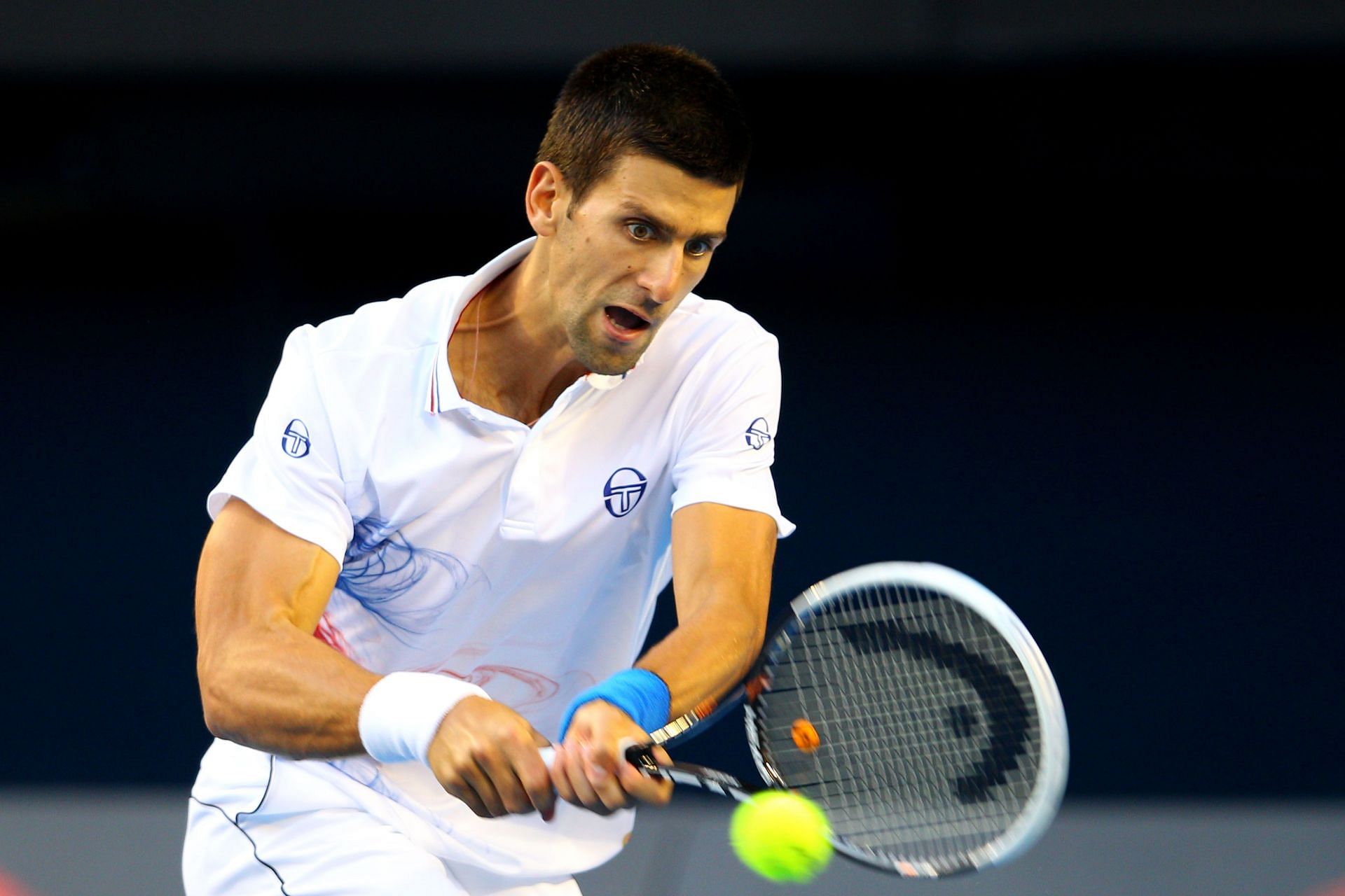 Novak Djokovic at 2012 Australian Open - Day 10