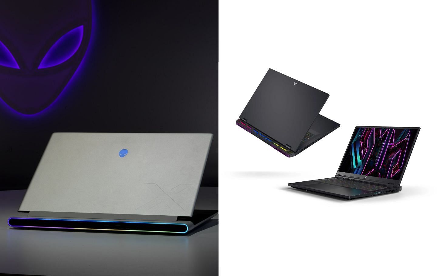 Here are the five top laptops revealed at CES 2023 (Image via Dell / Acer)