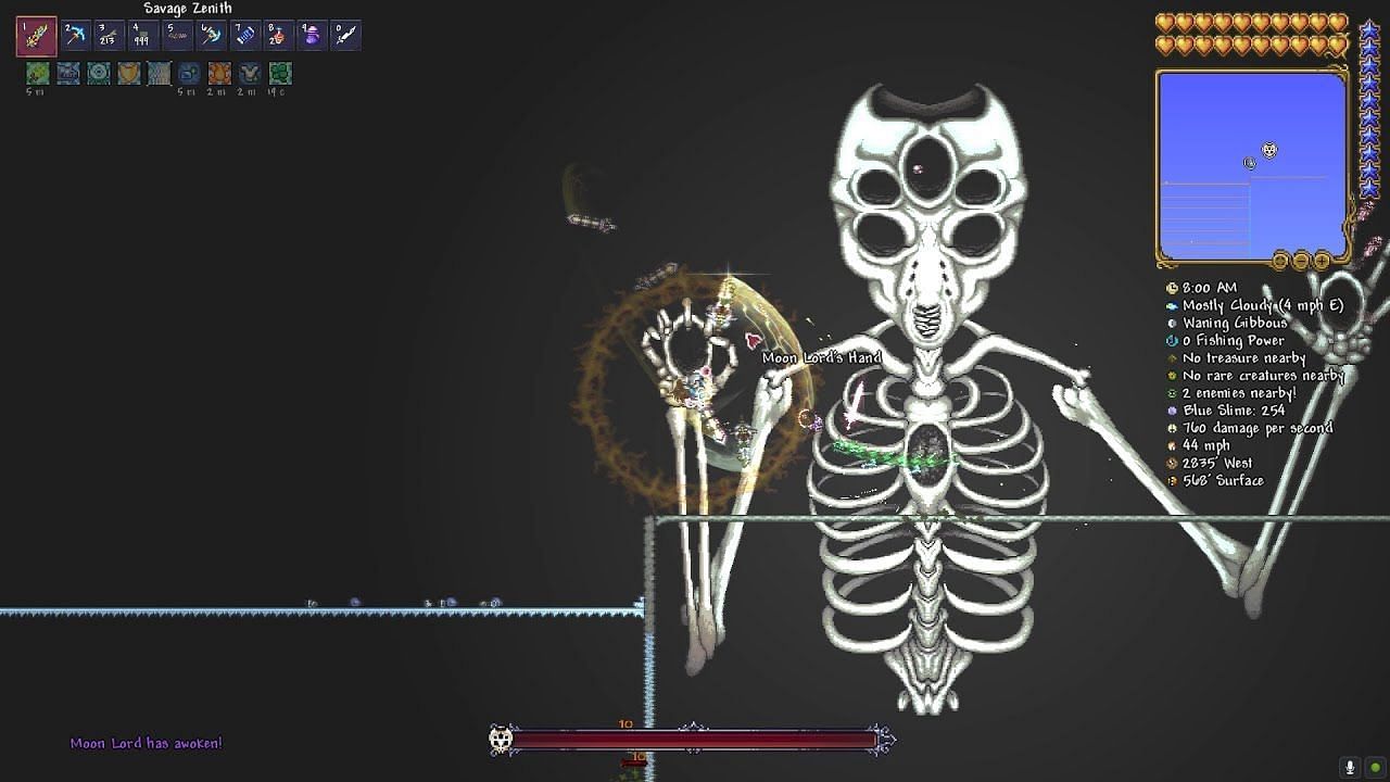 Download Terraria Moon Lord Skeleton Wallpaper