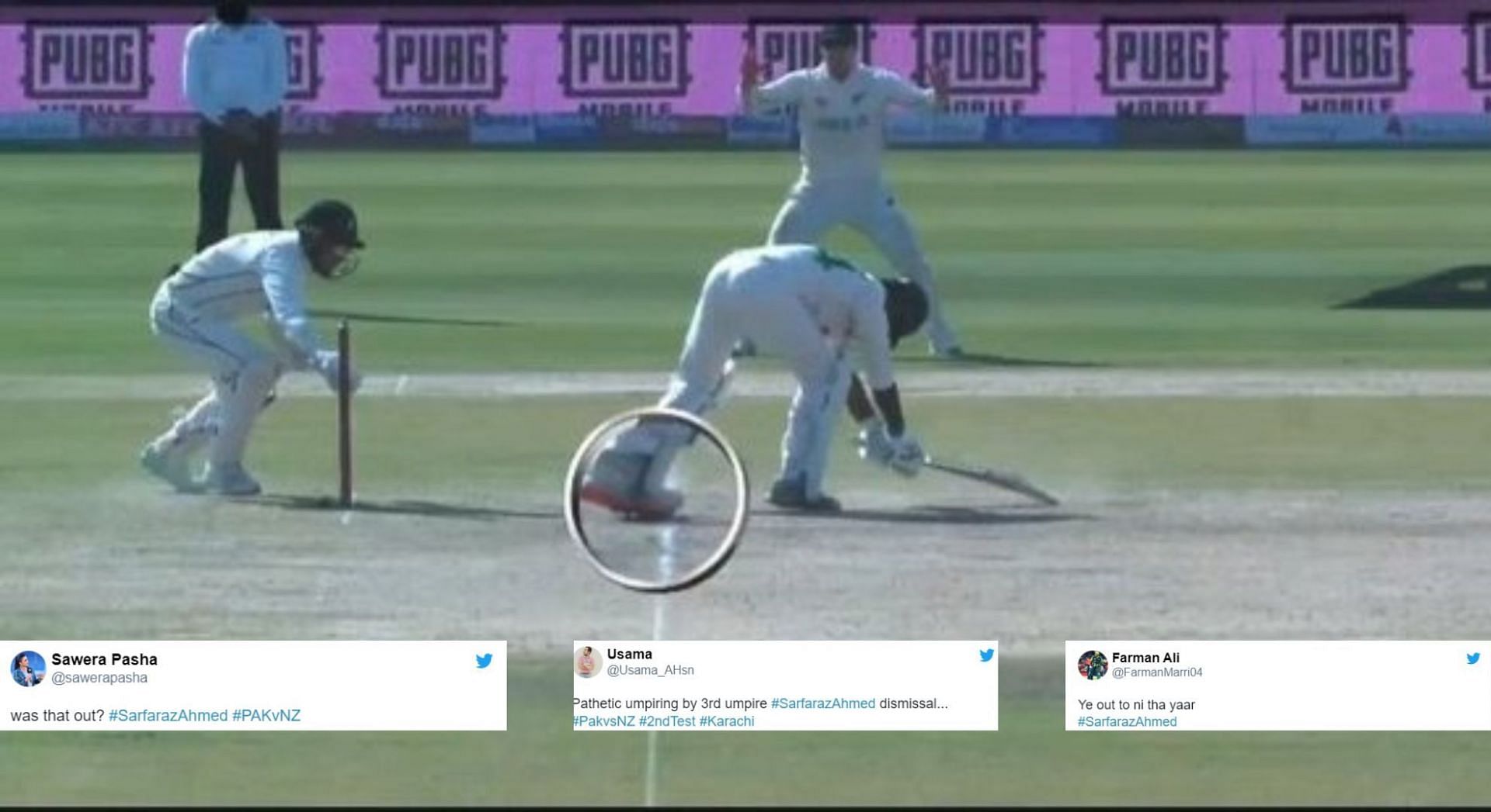 Pathetic umpiring” – Fans erupt after Sarfaraz Ahmed's controversial  dismissal in 2nd PAK vs NZ Test