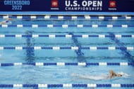 Katie Ledecky competes in the Women's 1500m Freestyle Final during the Toyota U.S. Open Championships