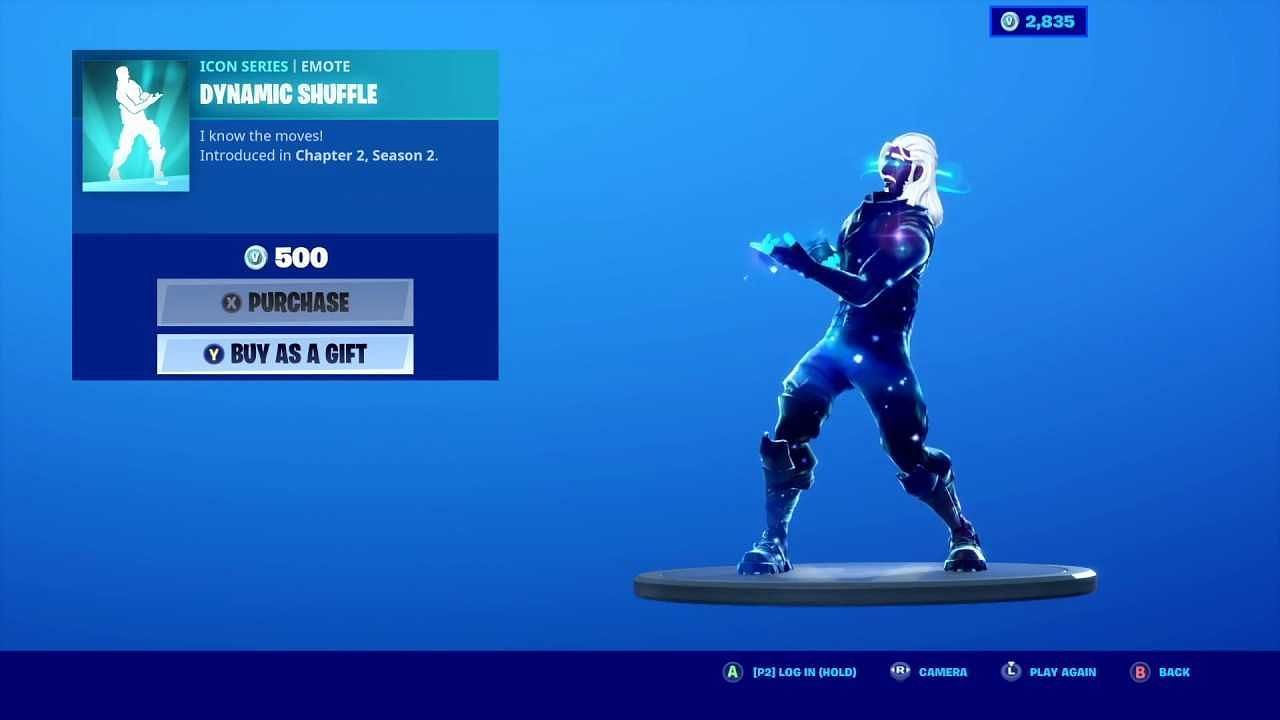 Dynamic Shuffle is another Icon Series emote that hasn&#039;t been released in a while (Image via Epic Games)