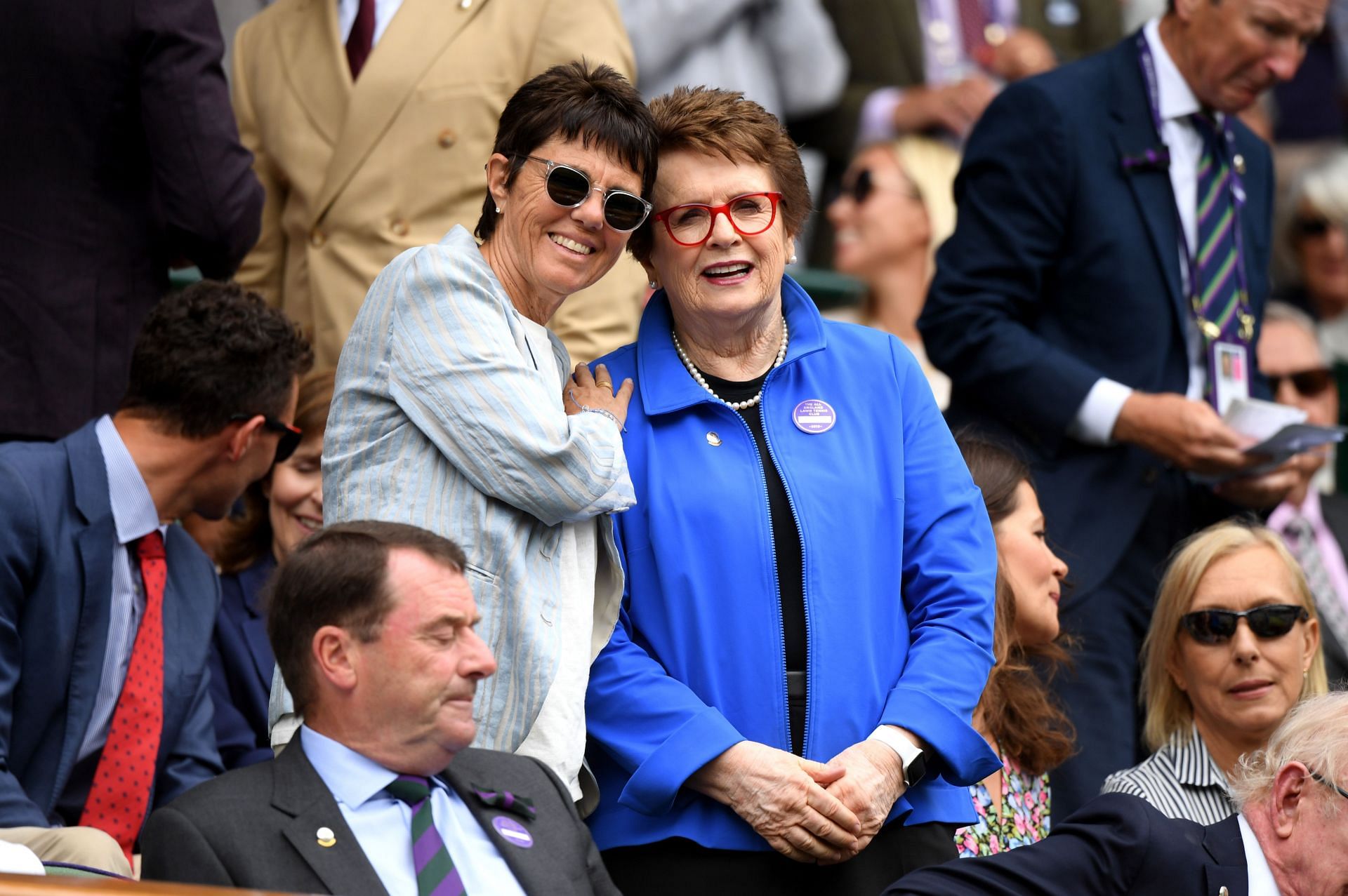 Ilana Kloss and Billie Jean King at the 2019 Wimbledon