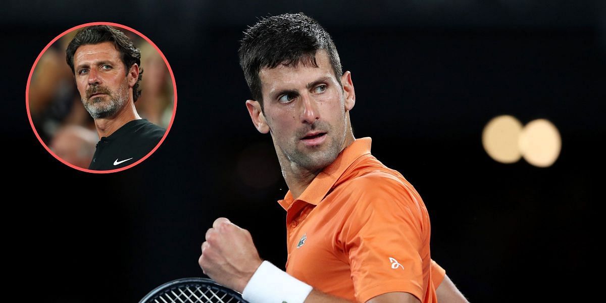 Novak Djokovic and Patrick Mouratoglou (inset)