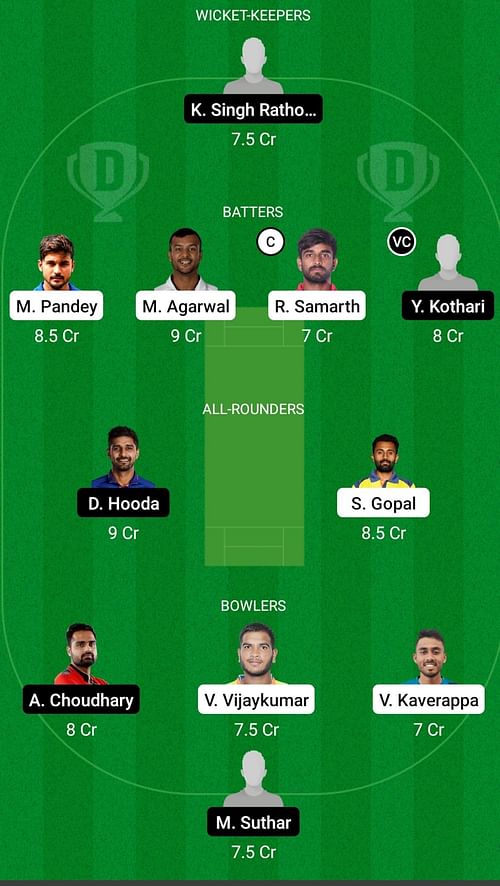 Karnataka vs Rajasthan Match Dream 11 Prediction, Head-to-Head Leagues