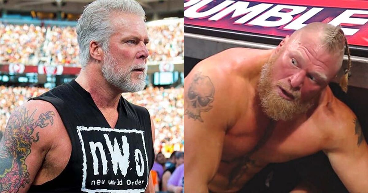 Former world champions Kevin Nash and Brock Lesnar.