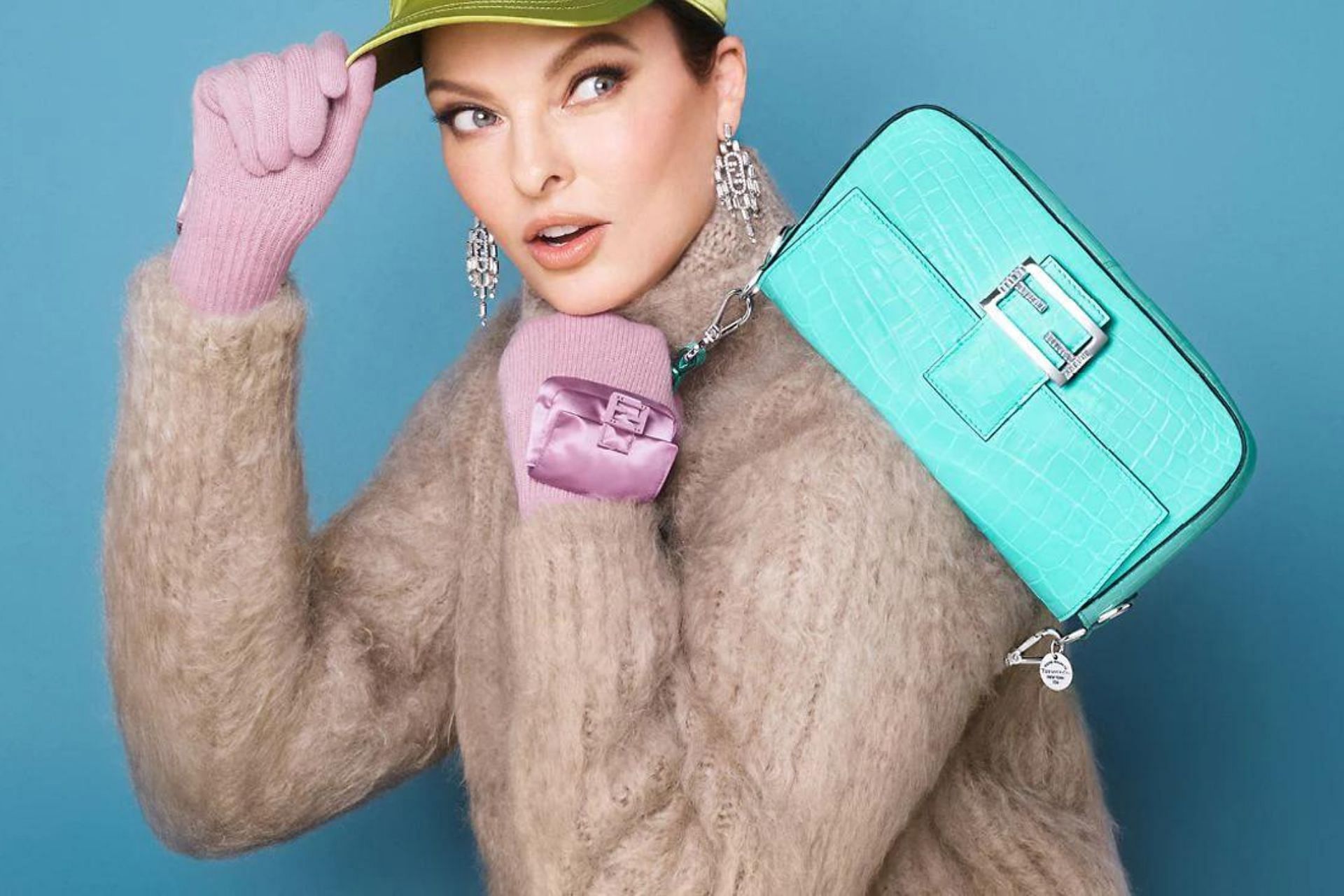 Fendi x Tiffany &amp; Co. &quot;Tiffany Blue&quot; baguette bag (Image via Fendi)