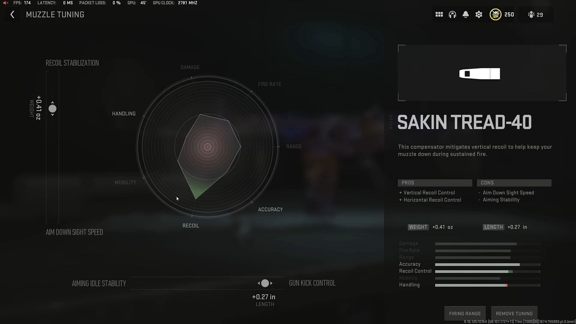 Tuning for Sakin Thread-40 (Image via Activision and YouTube/Metaphor)