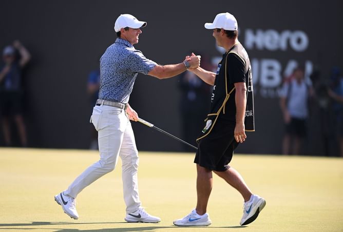 Watch: A euphoric Rory McIlroy celebrates wins against Patrick Reed