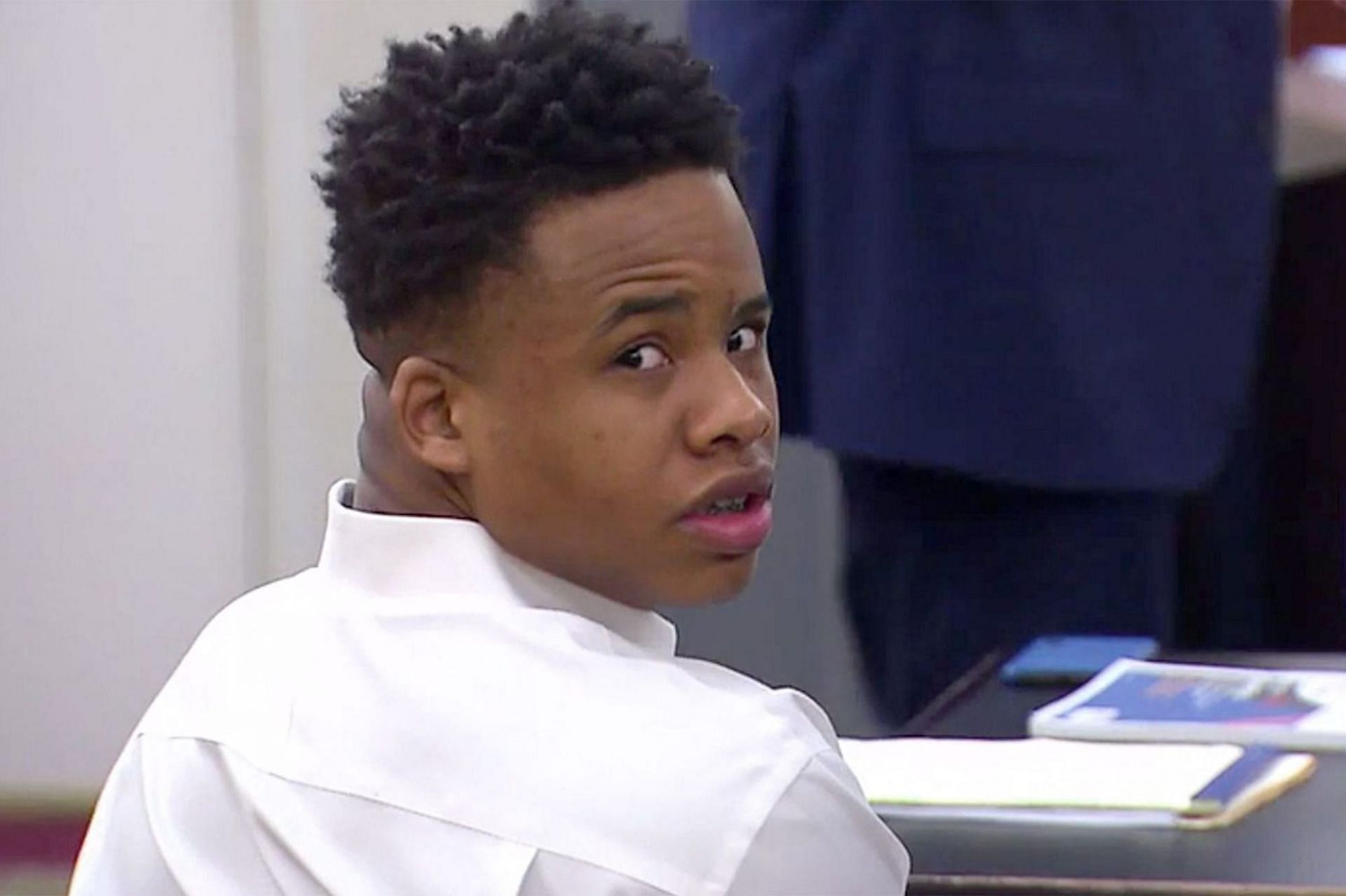 Rapper Tay K claims he would have a shorter prison sentence if he was a &quot;white kid&quot; (Image via NBCDFW)
