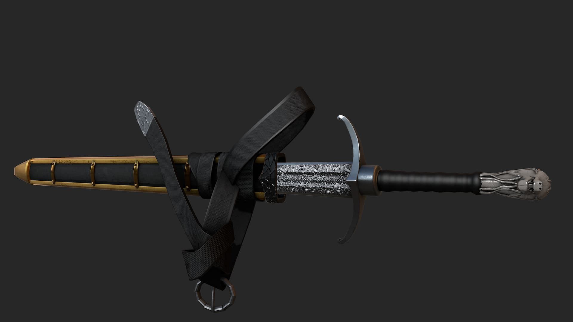 Jon Snow&#039;s Longclaw from the Game of Thrones was modded into the game (Image via Nexus Mods website)