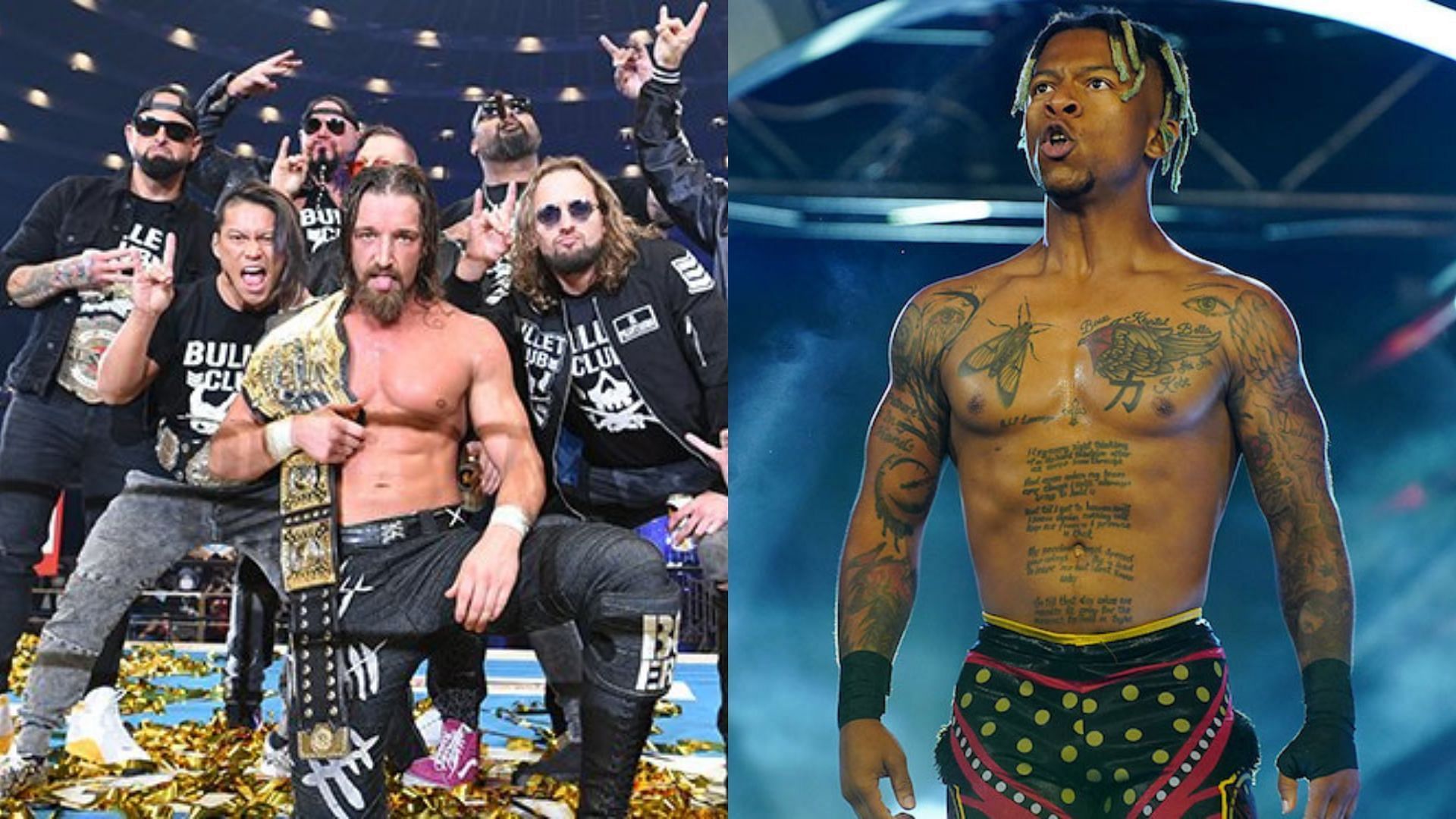 Lio Rush (right) will be in action at Wrestle Kingdom 17