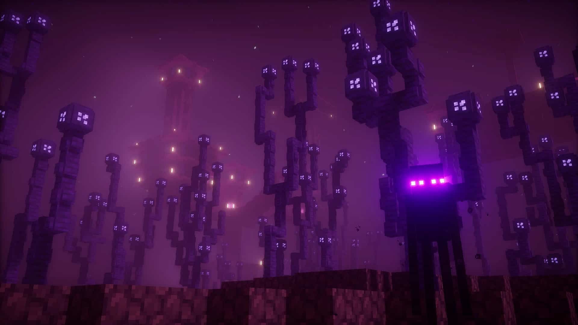 The End appears much more sinister in the Pixel Perfection texture pack (Image via Xssheep, Nova_Wostra/Resourcepack.net)