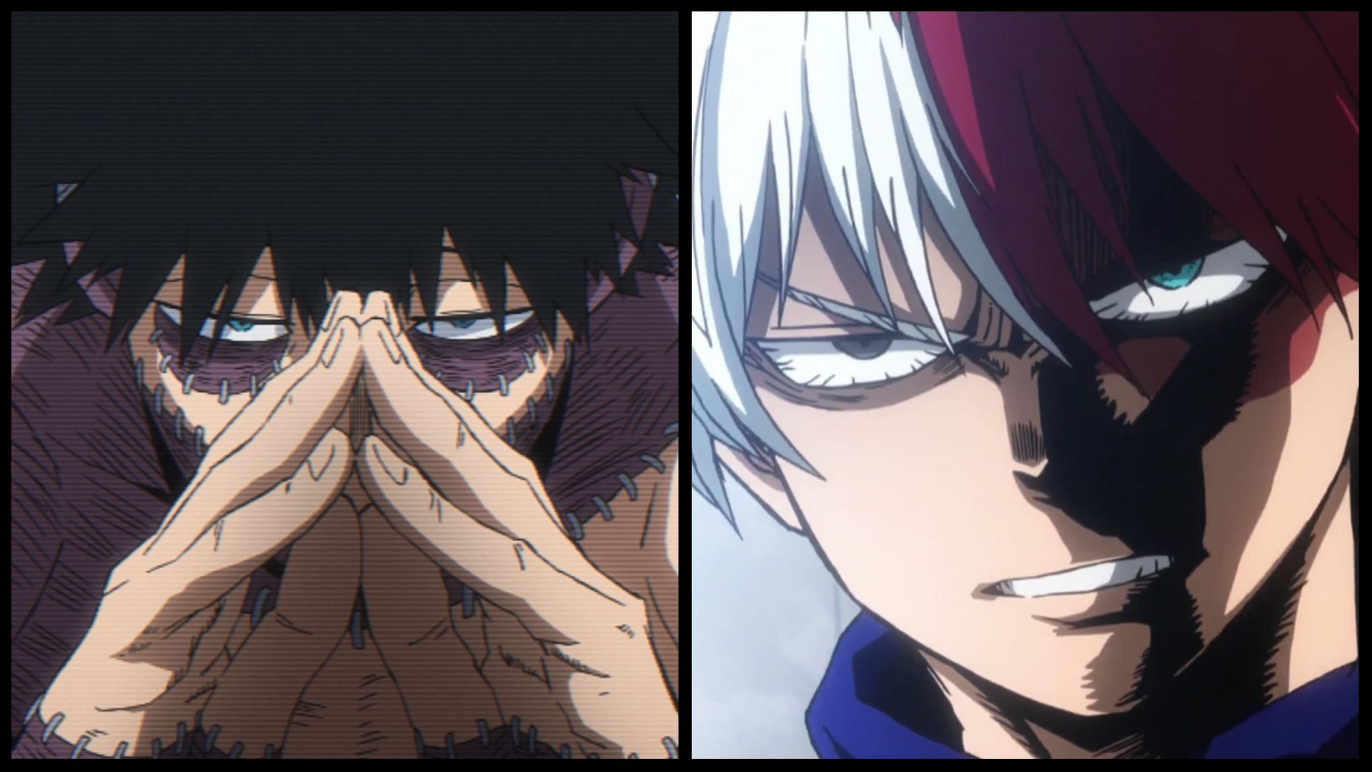 Toya (left) and Shoto (right) Todoroki as seen in the series