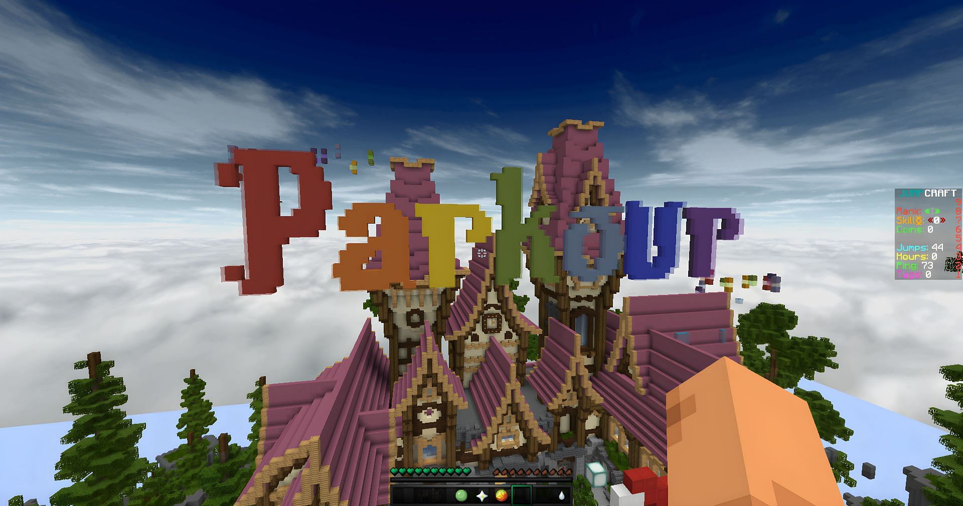 GAMEPLAY DE FUNDO PARKOUR MINECRAFT ( USO LIVRE ) in 2023