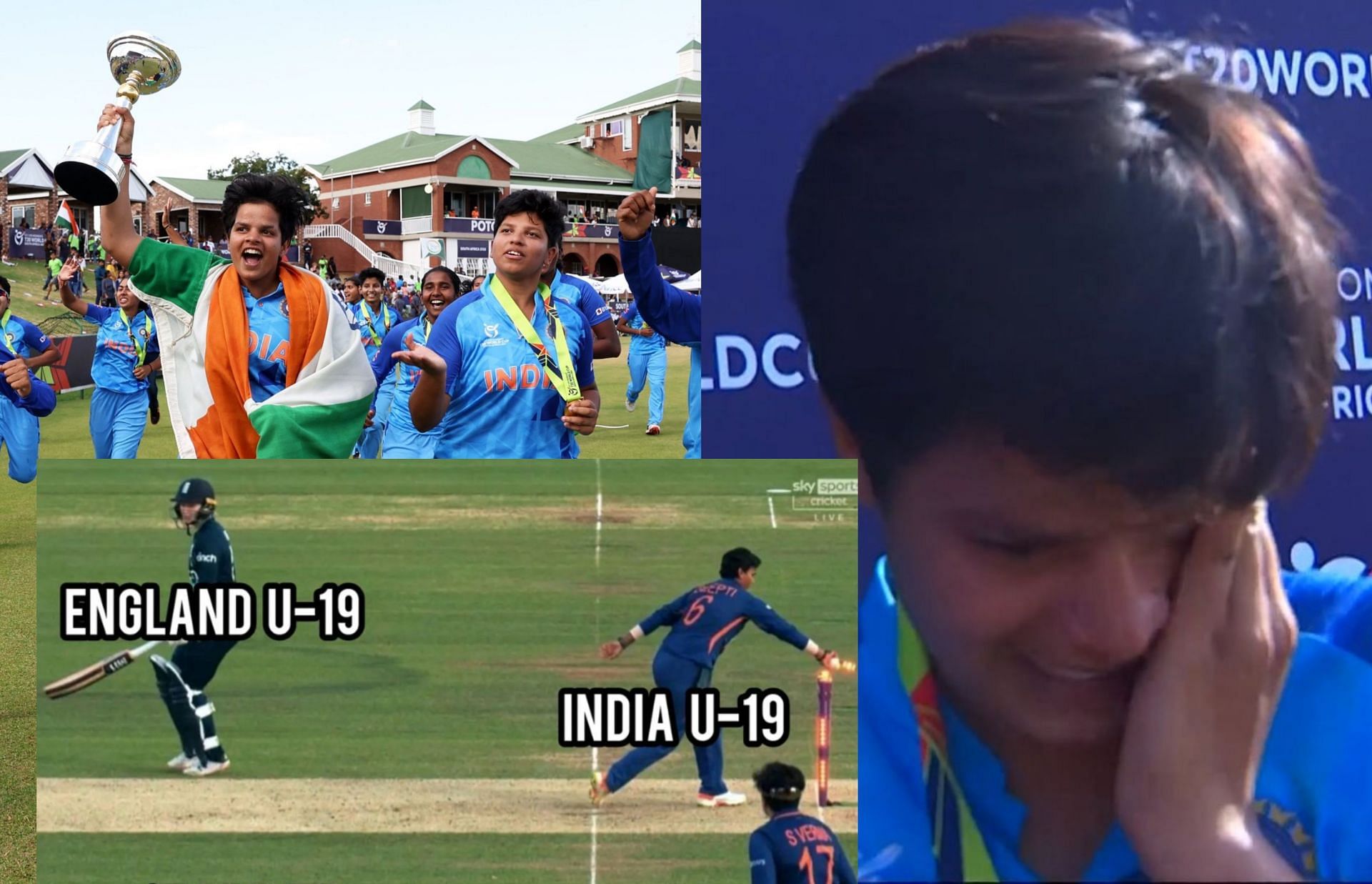 Fans react after India win on Sunday.