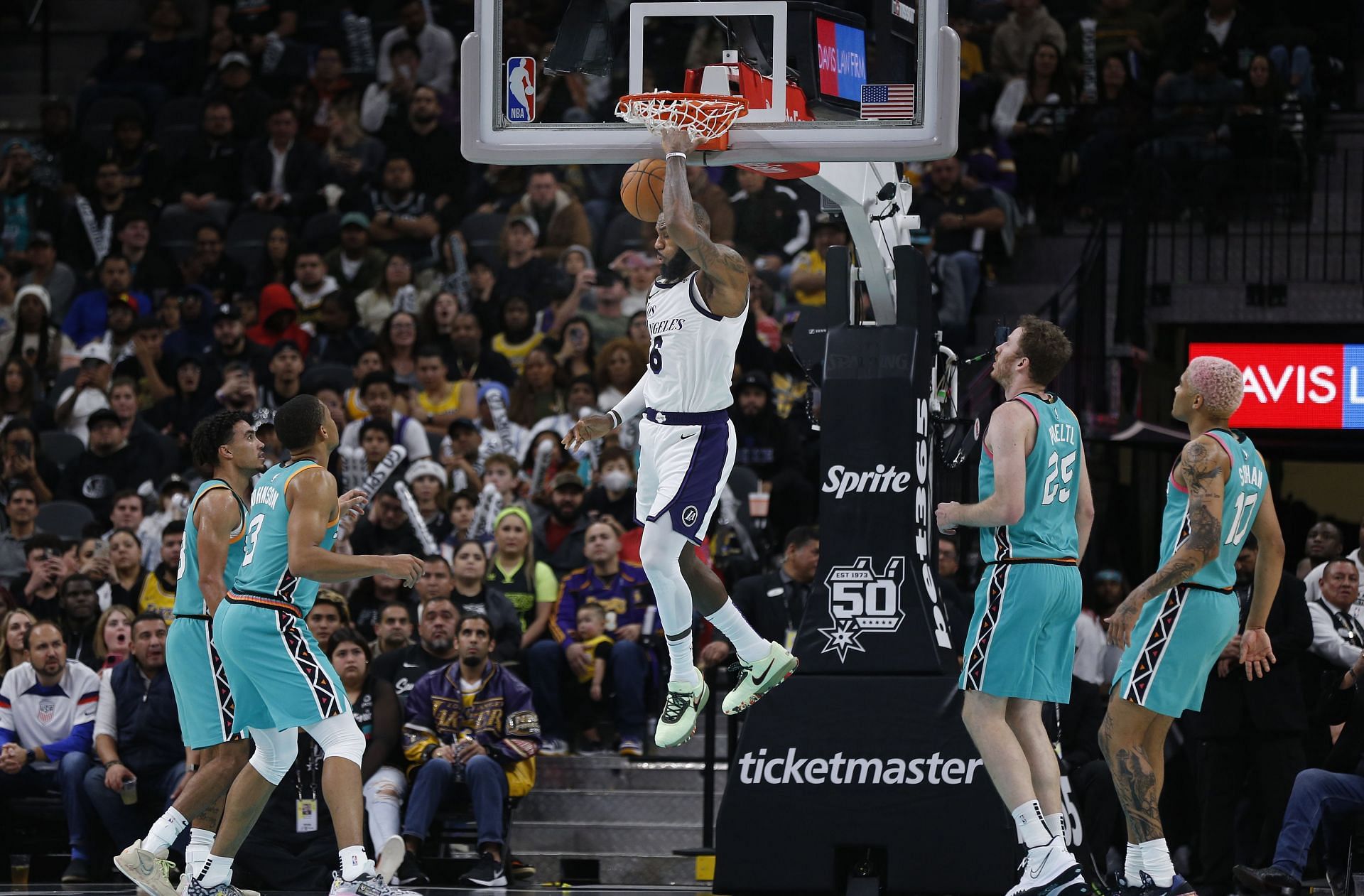 James is available against the Spurs (Image via Getty Images)