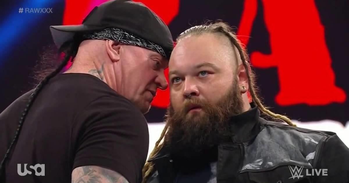 The Undertaker emerged to confront Bray Wyatt on RAW is XXX!