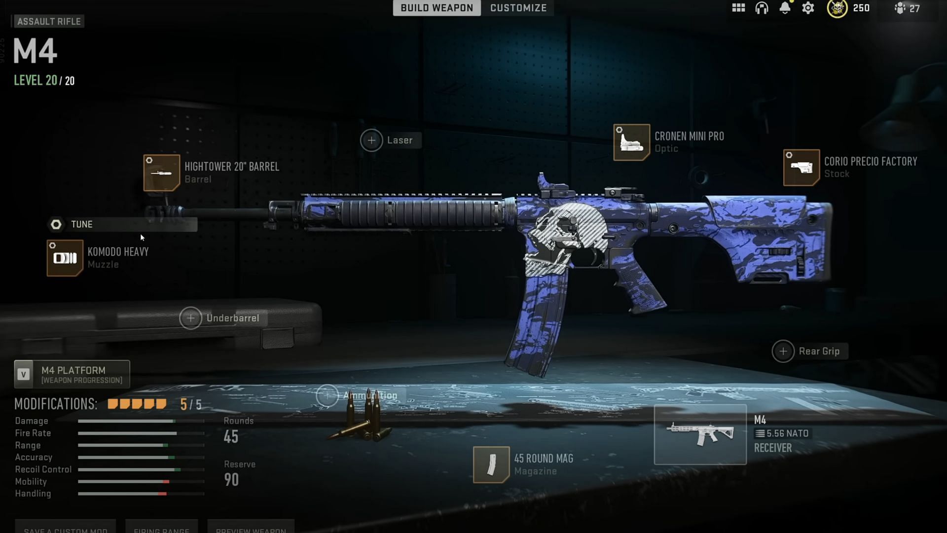No recoil M4 Loadout in Warzone 2 Season 1 Reloaded (Image via Activision and YouTube/Metaphor)