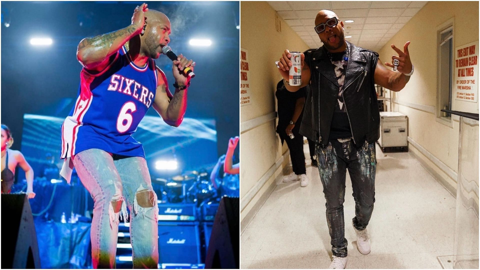 Flo Rida sued energy drink company Celsius. (Images via Instagram / @official_flo)