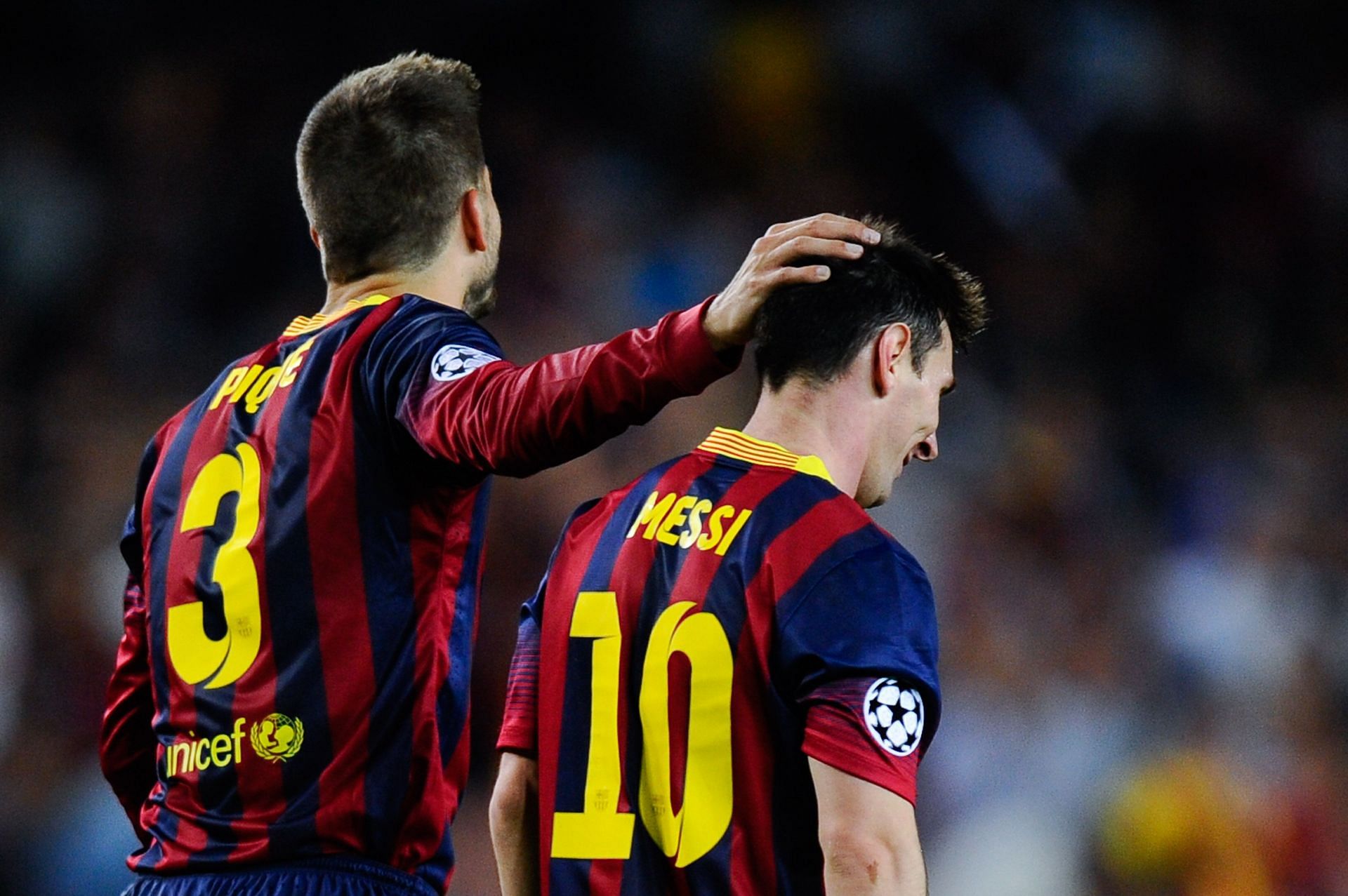 Lionel Messi and G&eacute;rard Pique were teammates since their academy days