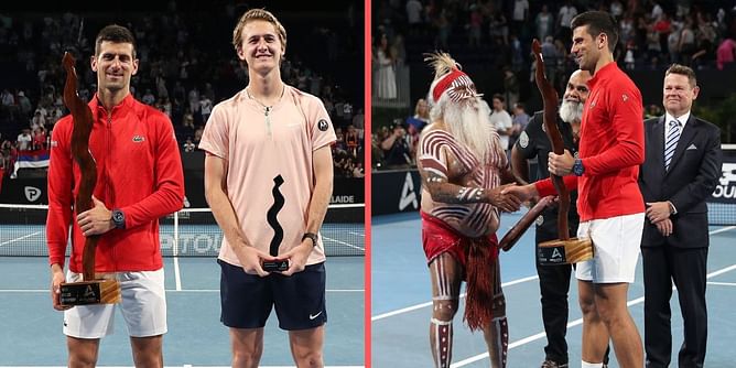 Novak Djokovic hails Australian indigenous people in his winning speech at Adelaide International 1 2023
