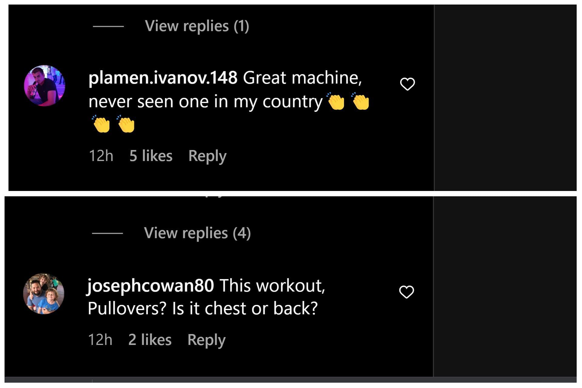 Schwarzenegger&#039;s fans are intrigued by the machine and the exercise (Image via Instagram/@schwarzenegger)