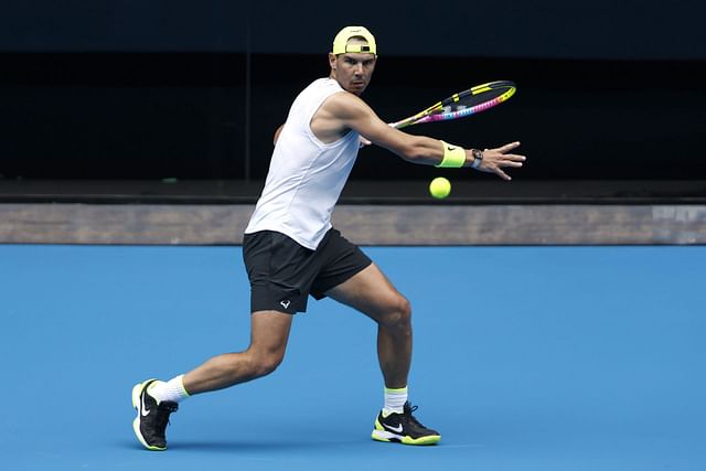 In pictures: Rafael Nadal spotted with his son around Melbourne ahead ...