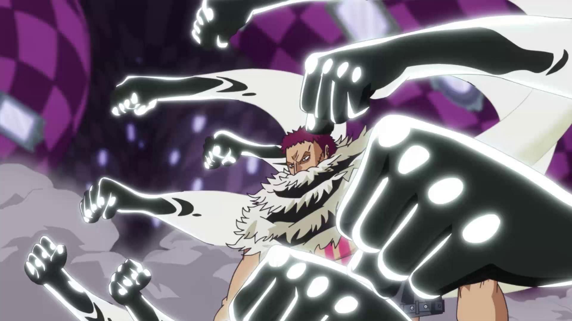 Despite being a Paramecia, Katakuri&#039;s Mochi-Mochi Fruit has similar traits to a Logia-type (Image via Toei Animation, One Piece)