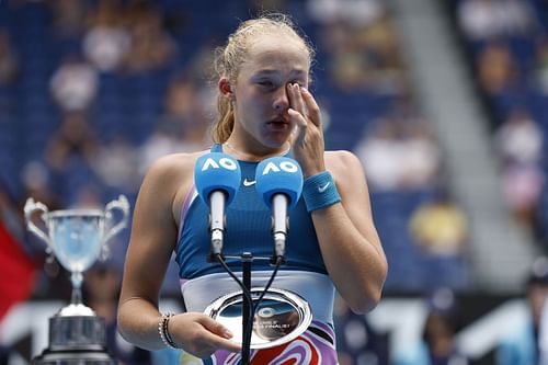 Alina Korneeva is the Girls' Singles champion at the Australian Open