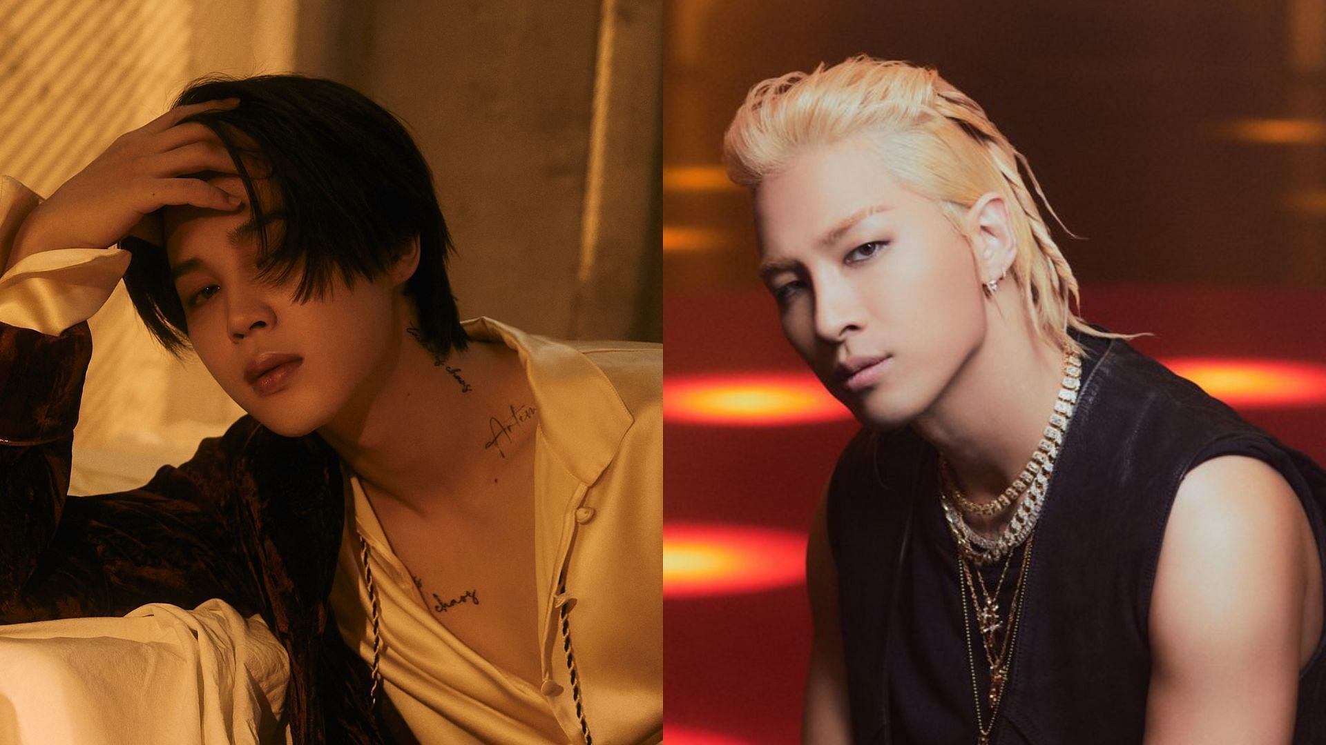 BTS Jimin and BIGBANG Taeyang to collborate (Image via Twitter/@bts_bighit, @RealTaeyang)