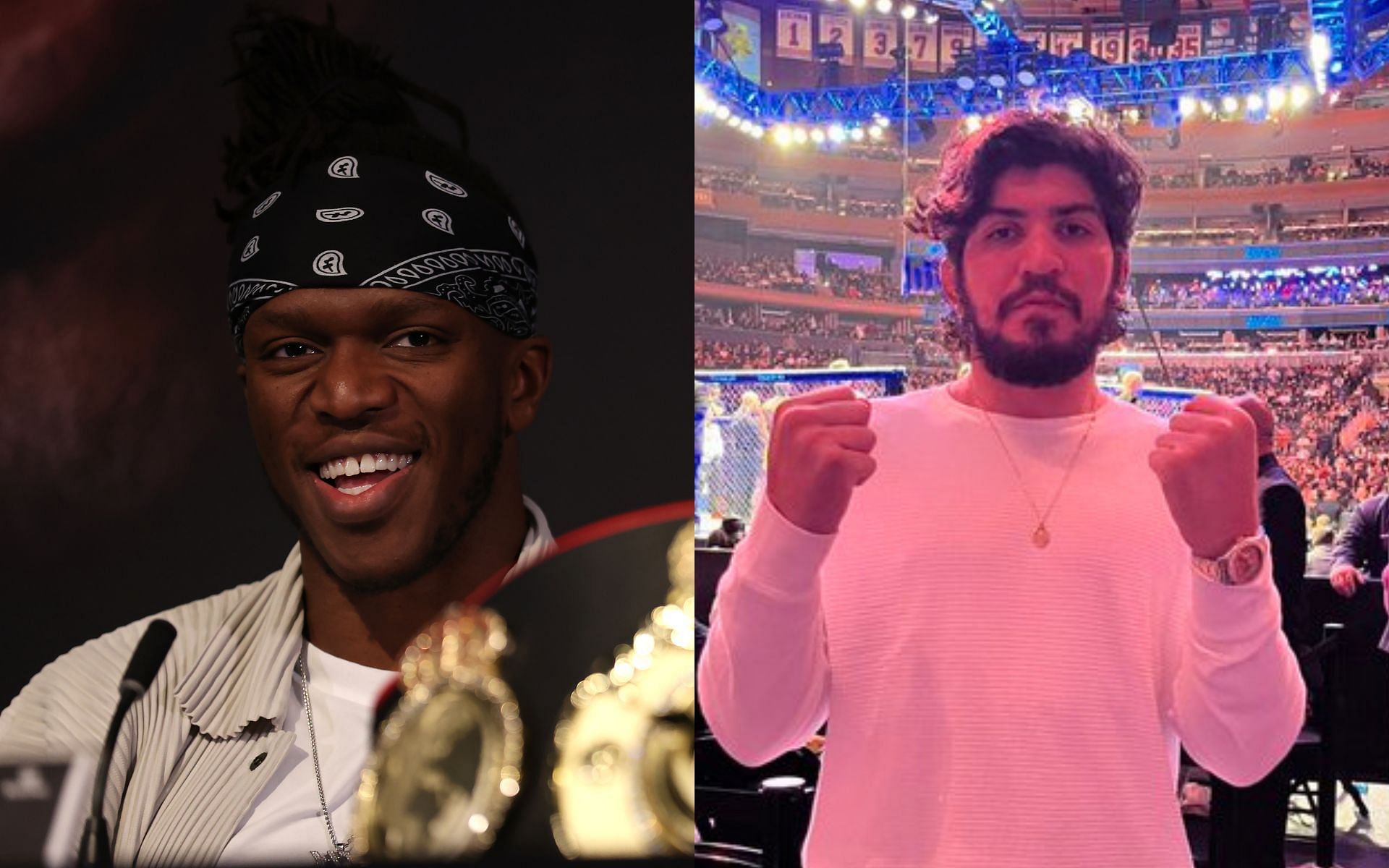 KSI (left) and Dillon Danis (right) (Image credits Getty Images and @dillondanis on Twitter)
