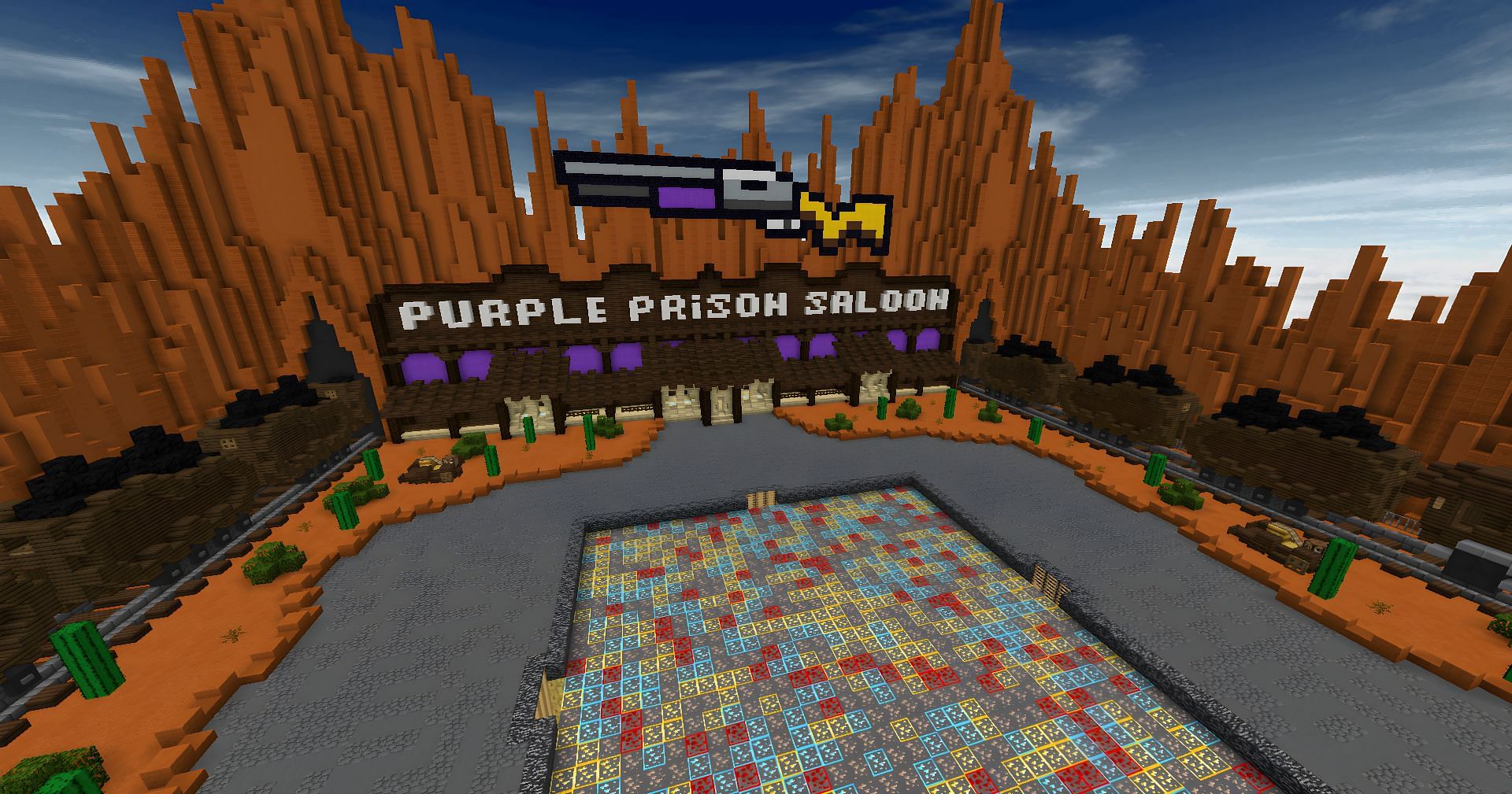 PurplePrison is a fantastic Minecraft server choice (Image via Mojang)