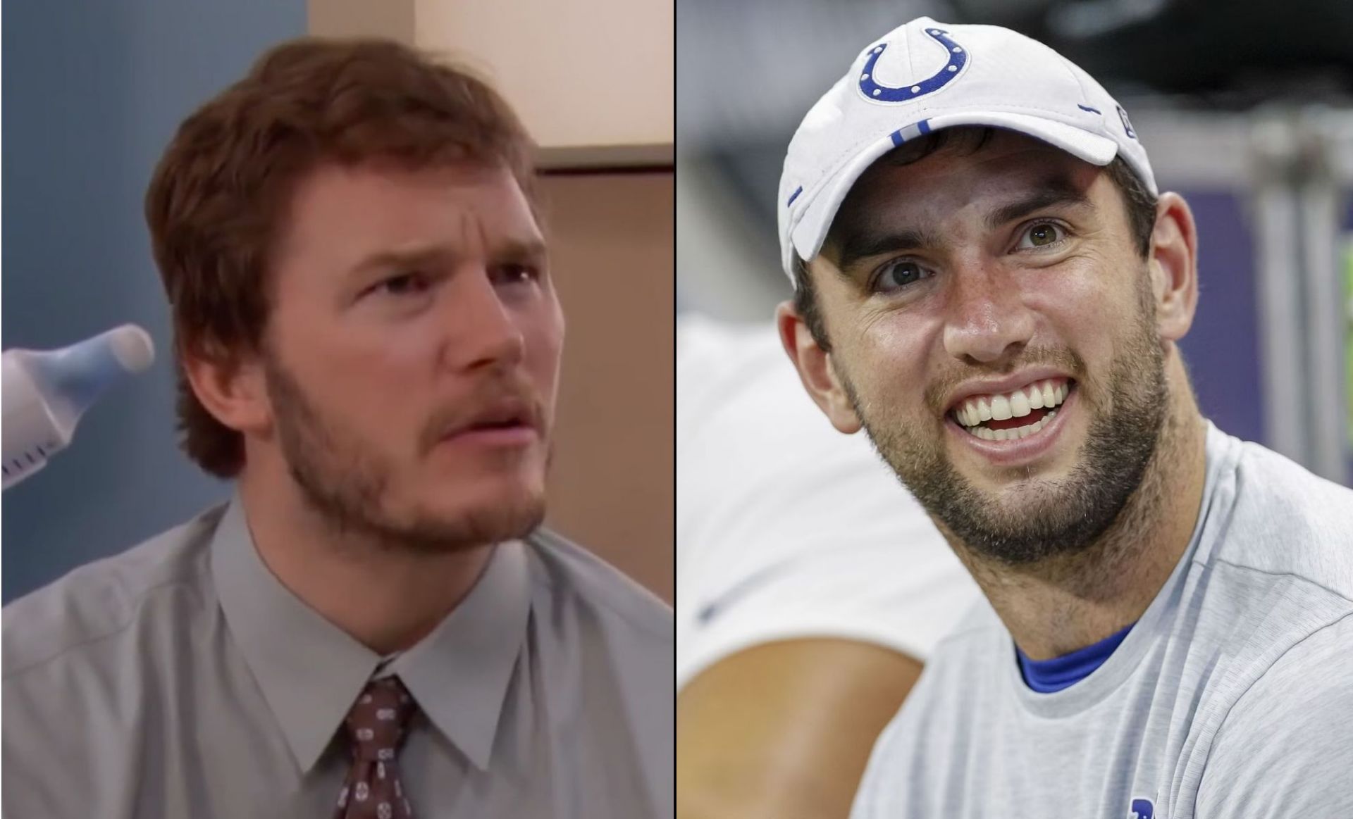 Andrew Luck makes his return to the NFL scene in the funniest way