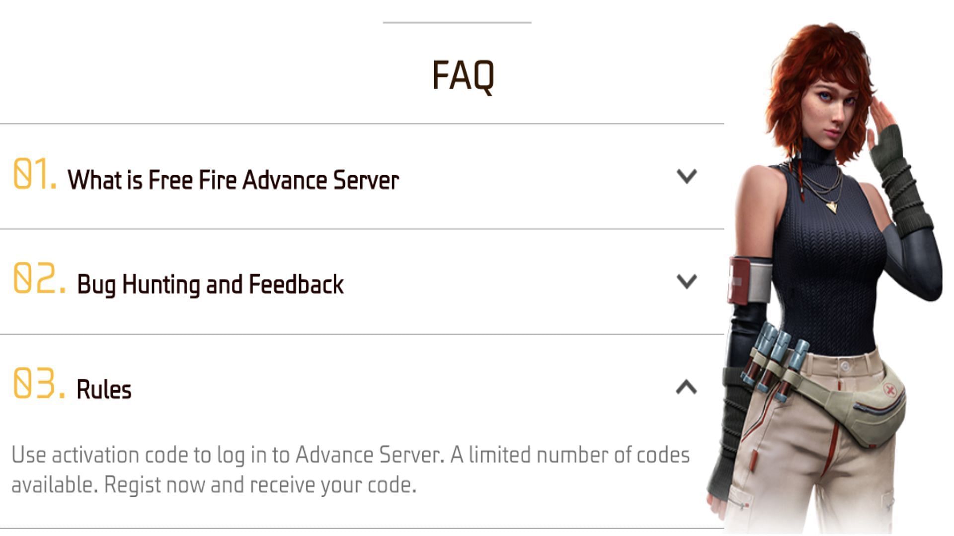 Use the activation code to access the update (Image via Garena)