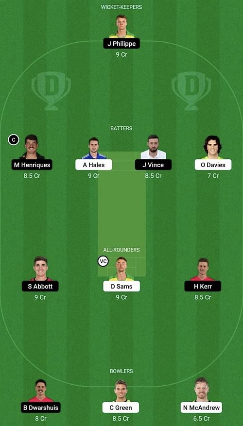 THU vs SIX Dream11 Prediction Team, Head To Head League