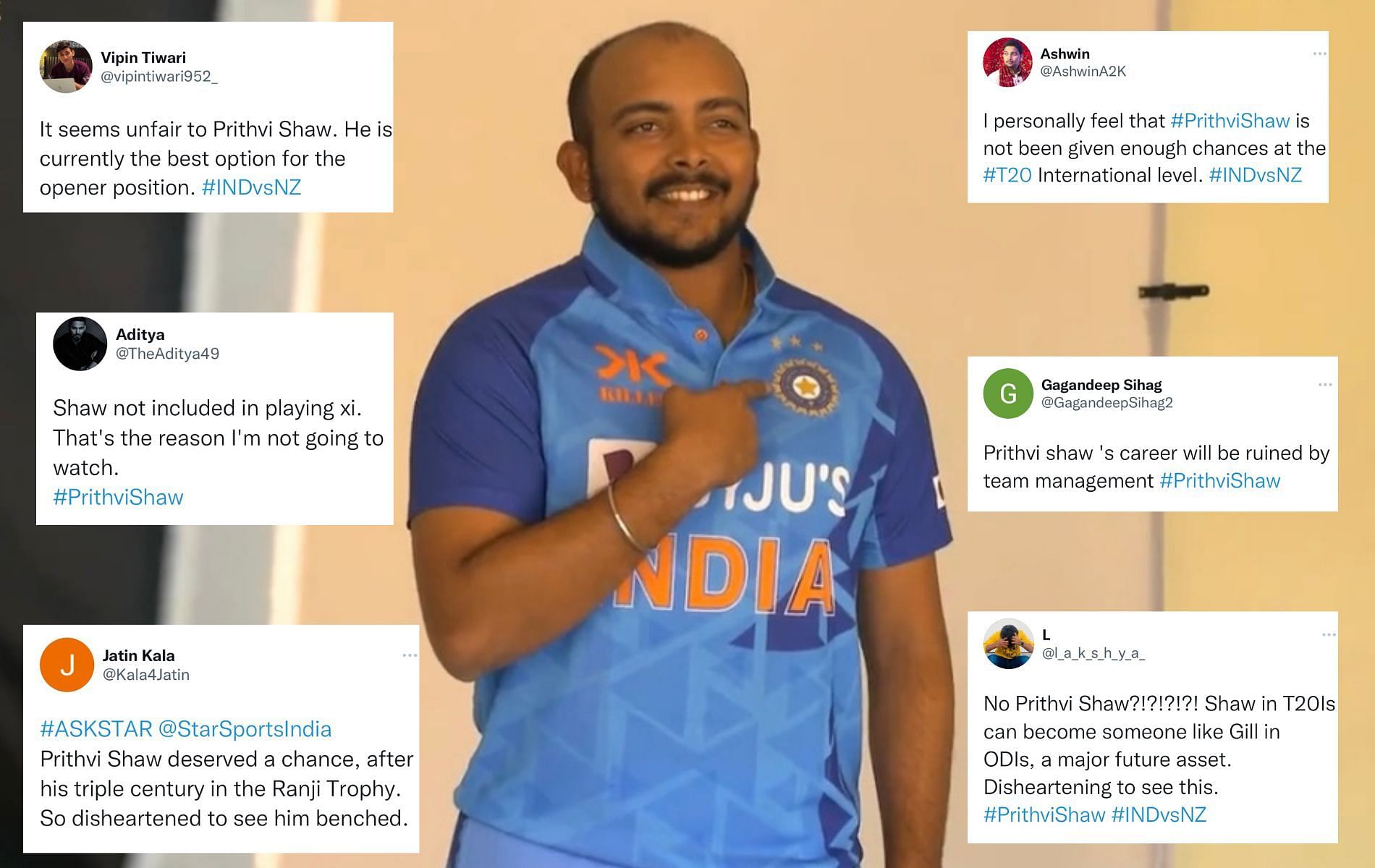 Prithvi Shaw has done well recently in domestic cricket. (Pics: Twitter)