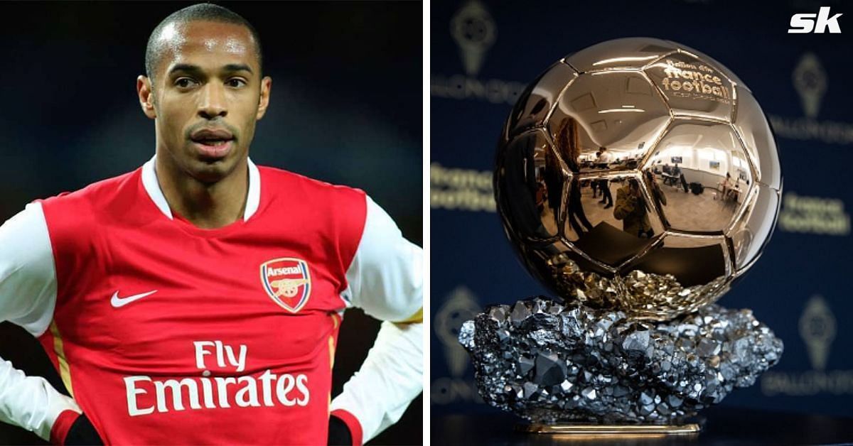 Thierry Henry (left) and the Ballon d